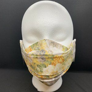 2/$20 Face Mask 3 Layer Nose Bridge Vintage Yellow